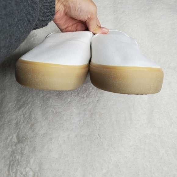 Madewell Sidewalk White Cream Canvas Gum Sole Slip On Sneakers - Picture 5 of 14